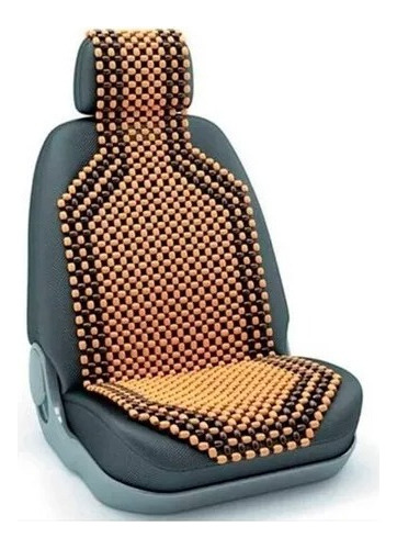  X2 Cubreasiento Auto Respaldo Madera Bambu  Asiento Fresco