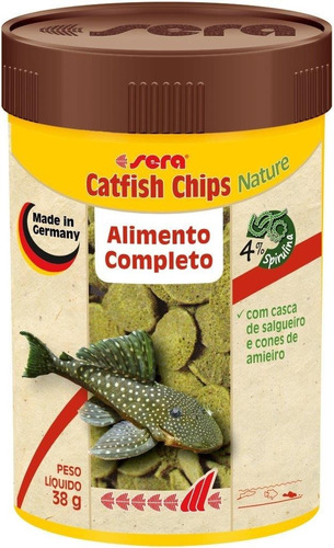 Catfish Chips Nature 38g/100ml Alimento Para Cascudos