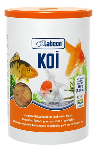 Koi Alimento En Escamas P/peces De Agua Fría Pote De 150grs