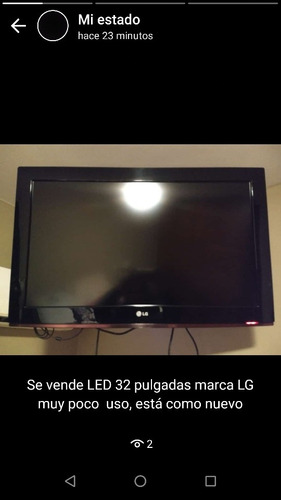 Led 32 Pulgadas Marca LG , Incluye Soporte De Pared