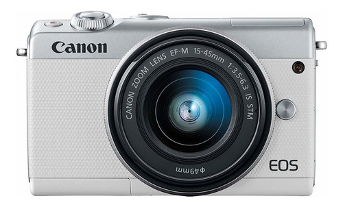 Canon EOS Kit M100 + lente 15-45mm IS STM sin espejo color blanco