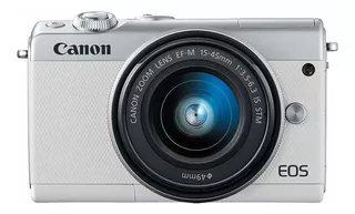 Canon Eos Kit M100 + 15-45mm Is Stm Mirrorless Lens White