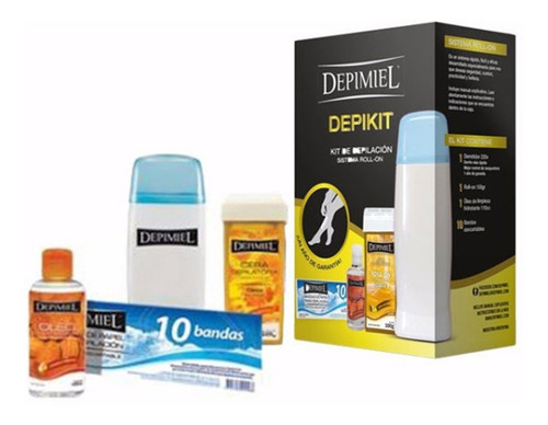 Imagen 1 de 5 de Depikit - Kit De Depilación Sistema Descartable Depimiel