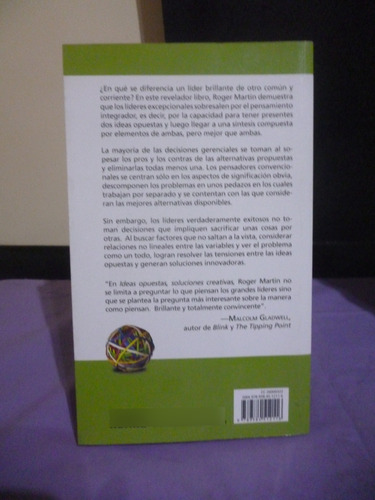 Ideas Opuestas Soluciones Creativas - Roger Martin (detalle) (Usado)