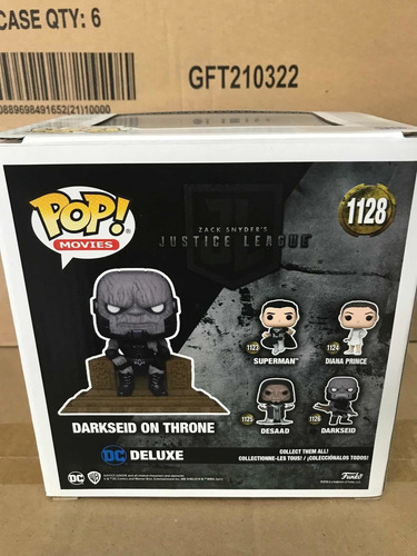 Darkseid On Trone 1128 Deluxe Zack Snyder Funko Pop