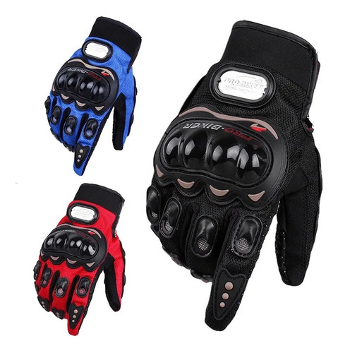 Guantes Moto Ciclista Protección Nudillos Palmas Originales