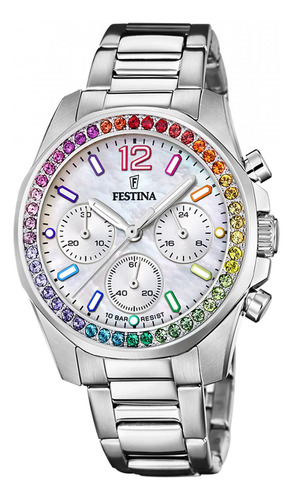 Reloj Para Mujer Festina F20606 F20606/2 Plateado