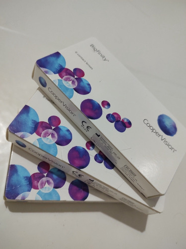 3 Cajas Lentes De Contacto Coopervision Biofinity