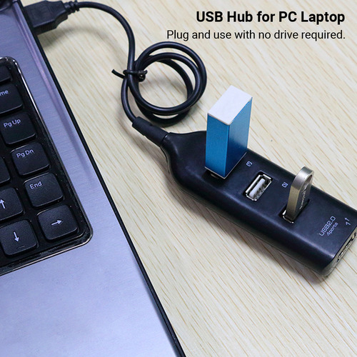 Hub Usb De 4 Puertos, Divisor Usb 2.0/1.1 Portátil De 1 Metr