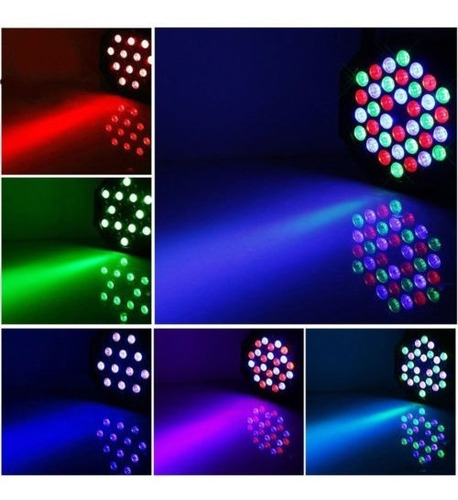 Imagen 4 de 10 de Combo Luces Led Dj Fiesta Bola + Proton 36 + Laser + Flash