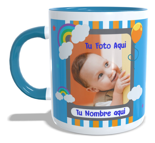 Vaso Cumpleaños Bebé Niño Personalizado Foto Y Años 11 Oz 