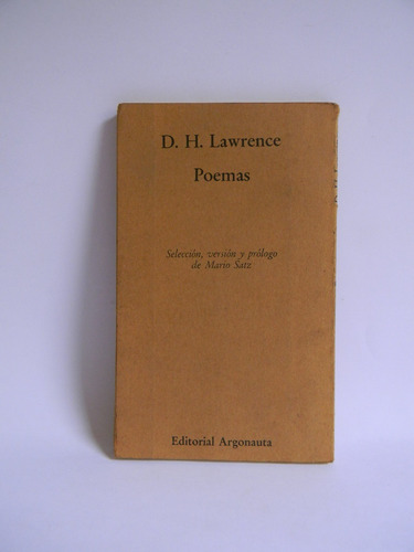 Poemas D. H: Lawrence Ed. Argonauta (Usado)