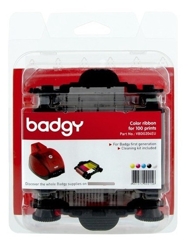 Ribbon Color Badgy 100/200 Ymcko Cbgr0100c Original Factura