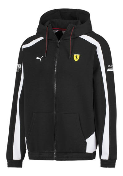 jaqueta puma scuderia ferrari team c capuz