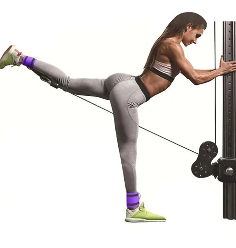 Tobilleras Para Polea Gluteos Gym 1 Par Cuotas sin inter s
