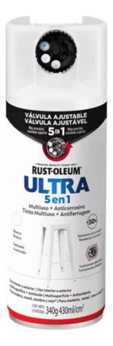 Esmalte Rust-oleum Ultra 5 En 1, Blanco Satinado-roll Steel-