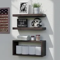 Comprar 3 Juegos De Estantes Flotantes Con Soportes Invisibles