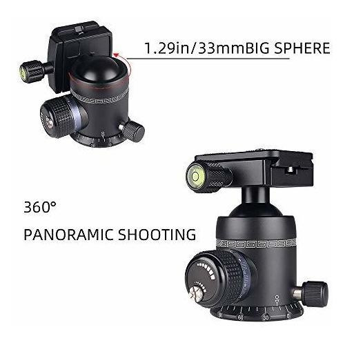 Aoka - Cabezal De Bola Panorámico Con Rotación De 360 Grados