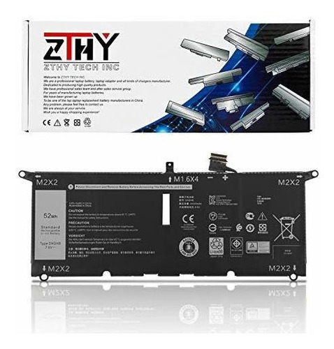 Zthy 52wh Dxgh8 Reemplazo De La Bateria Del Portatil Para De