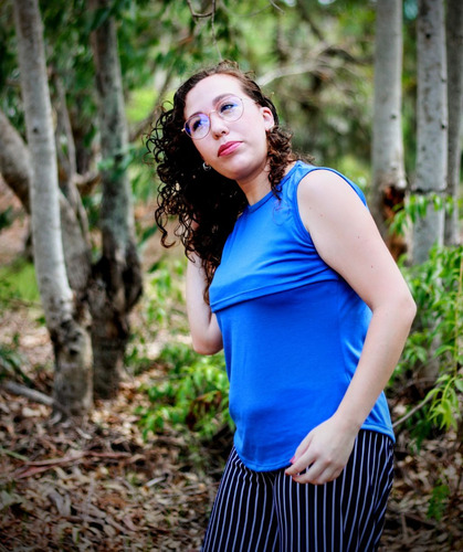 Musculosa De Lactancia - Blue