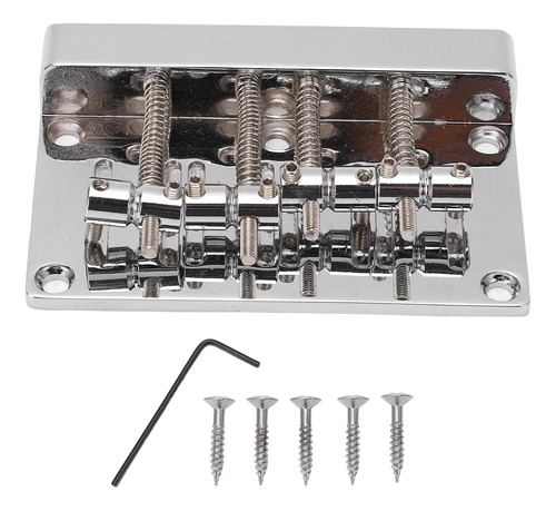 Repuesto Para Guitarra Bass Bridge De Metal De 4 Cuerdas Hea