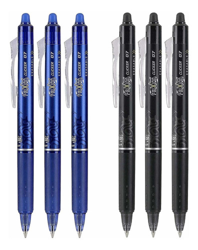 Pilot Frixion Clicker 0.7mm, Erasable Gel Pens, Fin [7rnfz9k