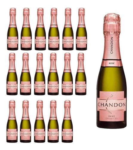 Champagne Chandon Mini Rose 18 Unid X 187 Cc. Quirino