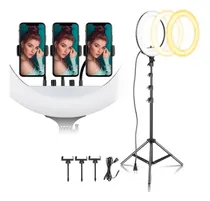 Comprar Aro De Luz 36 Cm Led Trípode 2.10 Metros + 3 Soportes