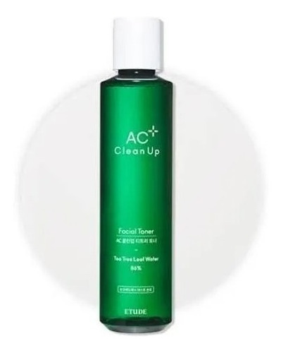 Tratamiento tónico facial Ac Clean Up, Etude House, 200 ml, para pieles sensibles