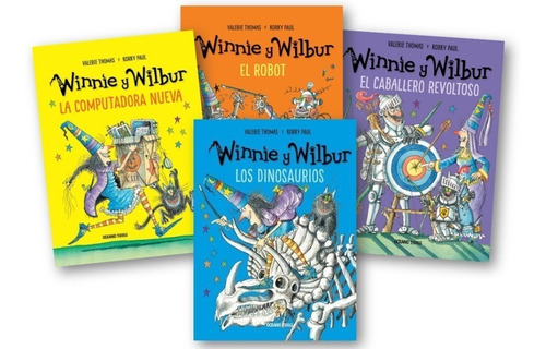 Combo 4 Libros Bruja Winnie Y Wilbur Con Bolsa Regalo