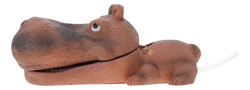 Adornos De Paisajismo Con Forma De Estatua De Hipopótamo Par