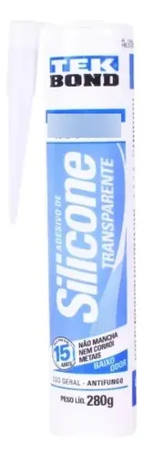 Foto real de Silicone Acetico 280G Transp Tekbond