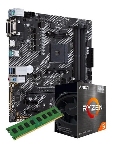 Imagen 1 de 5 de Combo Actualizacion Amd Ryzen 5 5600g + Mother B550 + 16gb !