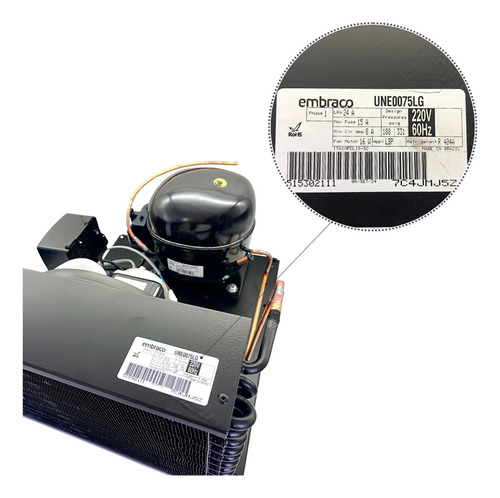 Unidade Condensadora 3/4 Hp Embraco Gás R404a 220v