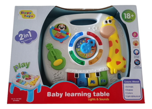Mesa Didactica Musical Jirafa Zippy Toys Blanco/azul