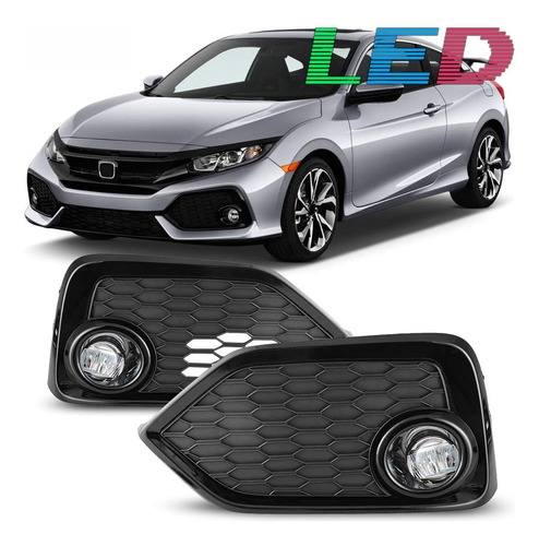 Luces Antiniebla Compatibles Con Honda Civic Hatchback 2017 