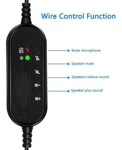 Imagen 6 de 8 de Auricular Usb Con Microfono Jetion Jet-108u Para Pc Notb Ps4