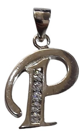 Imagen 6 de 10 de Dije Plata 925 Con Tu Inicial Cristales Swarovski Garantía