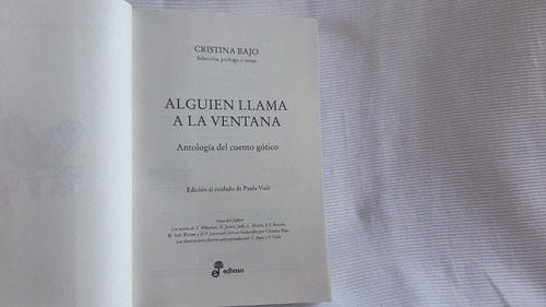 Imagen 3 de 10 de Alguien Llama A La Ventana Cuento Gotico Cristina Bajo