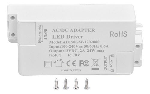 Accesorios De Iluminación Dc12v 24w 2a Led Driver Constant