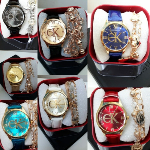 Relógios Femininos Em Atacado 3 Unids Com Pulseira E Caixa