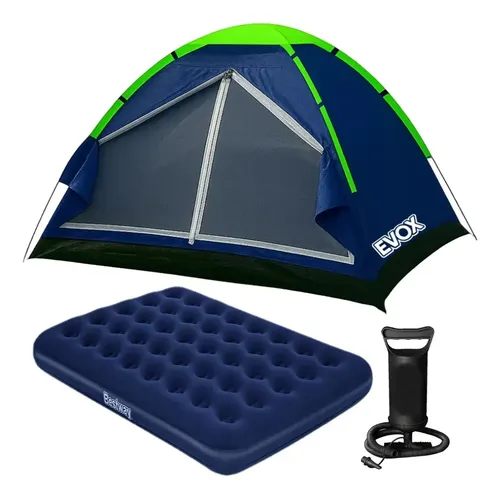 Evox Barraca 4 Pessoas Versátil Otimiza Camping Fácil Montar Colchão