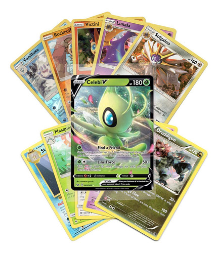 Tarjetas De Pokemon 50 Tarjetas Lote Surtido Con Pokemon Gar