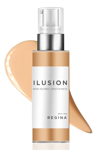 Ilusion Base De Maquillaje Matificante Oil Free Regina Tono 01 Claro