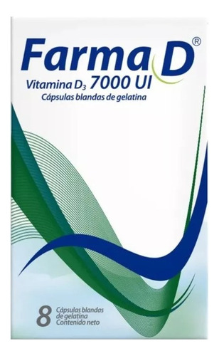Vitamina D3 Farma D 7000 Ui X 8 Cápsulas.