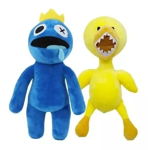 Kit com 2 Bonecos de pelúcia Jogo Roblox Raimbow Friends Azul Babão +  Yellow 35cm. no Shoptime