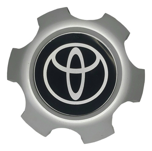 Tapa Centro Rin Toyota Burbuja Gris Cerrada X1