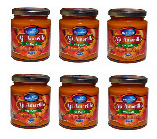 Pasta De Ají Amarillo Picante Belmont 8oz - Pack De 6