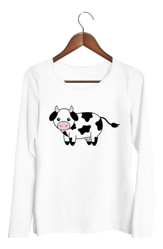 Remera De Mujer Vaca Infantil Dibujo M1 Ml