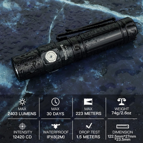 Thrunite Tc15 Edición Personalizada Con La Linterna De Mano